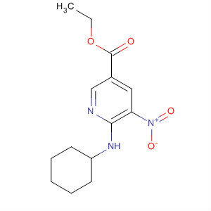390815-67-5  3-Pyridinecarboxylic acid, 6-(cyclohexylamino)-5-nitro-, ethyl ester