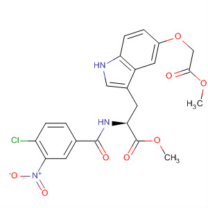390815-73-3  L-Tryptophan, N-(4-chloro-3-nitrobenzoyl)-5-(2-methoxy-2-oxoethoxy)-,methyl ester