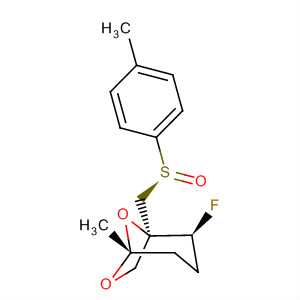390823-86-6  6,8-Dioxabicyclo[3.2.1]octane,2-fluoro-5-methyl-1-[[(S)-(4-methylphenyl)sulfinyl]methyl]-, (1R,2S,5R)-