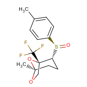 390823-87-7  6,8-Dioxabicyclo[3.2.1]octane,5-methyl-2-[(S)-(4-methylphenyl)sulfinyl]-1-(trifluoromethyl)-, (1R,2R,5S)-