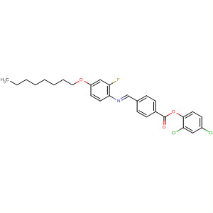391201-29-9  Benzoic acid, 4-[(E)-[[2-fluoro-4-(octyloxy)phenyl]imino]methyl]-,4,6-dichloro-1,3-phenylene ester