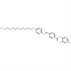 391201-30-2  Benzoic acid, 4-[(E)-[[4-(dodecyloxy)-2-fluorophenyl]imino]methyl]-,4,6-dichloro-1,3-phenylene ester