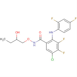 391210-72-3  Benzamide,5-chloro-2-[(2,4-difluorophenyl)amino]-3,4-difluoro-N-(2-hydroxybutoxy)-