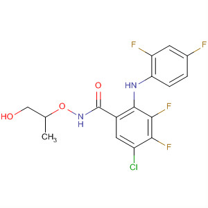 391210-88-1  Benzamide,5-chloro-2-[(2,4-difluorophenyl)amino]-3,4-difluoro-N-(2-hydroxy-1-methylethoxy)-