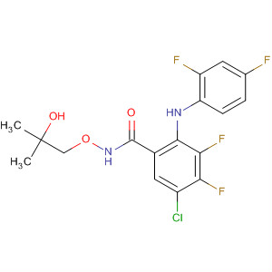 391211-36-2  Benzamide,5-chloro-2-[(2,4-difluorophenyl)amino]-3,4-difluoro-N-(2-hydroxy-2-methylpropoxy)-