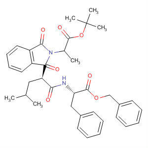 391223-25-9  2H-Isoindole-2-propanoic acid,1,3-dihydro-a-[(1R)-3-methyl-1-[[[(1S)-2-oxo-2-(phenylmethoxy)-1-(phenylmethyl)ethyl]amino]carbonyl]butyl]-1,3-dioxo-, 1,1-dimethylethyl ester