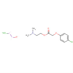 391233-10-6  Iodate(1-), chloroiodo-, hydrogen, compd. with 2-(dimethylamino)ethyl(4-chlorophenoxy)acetate (1:1)