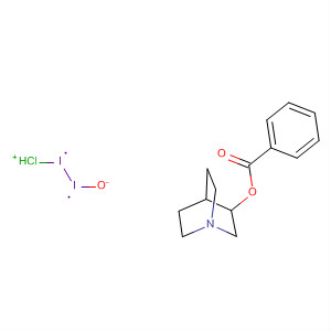 391233-22-0  Iodate(1-), chloroiodo-, hydrogen, compd. with1-azabicyclo[2.2.2]oct-3-yl benzoate (1:1)