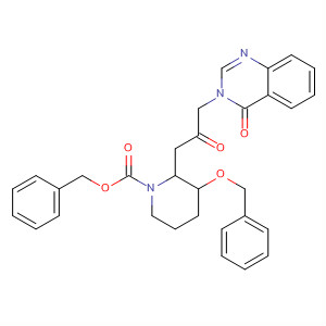 391242-46-9  1-Piperidinecarboxylic acid,2-[2-oxo-3-(4-oxo-3(4H)-quinazolinyl)propyl]-3-(phenylmethoxy)-,phenylmethyl ester, (2S,3S)-