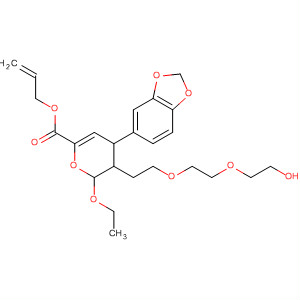 391244-46-5  2H-Pyran-6-carboxylic acid,4-(1,3-benzodioxol-5-yl)-2-ethoxy-3,4-dihydro-3-[2-[2-(2-hydroxyethoxy)ethoxy]ethyl]-, 2-propenyl ester, (2R,3R,4S)-