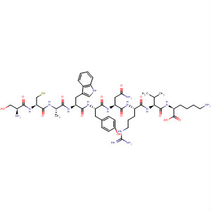 391247-37-3  L-Lysine,L-seryl-L-cysteinyl-L-alanyl-L-tryptophyl-L-tyrosyl-L-asparaginyl-L-arginyl-L-valyl-