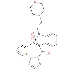 391262-48-9  2H-Indol-2-one,1,3-dihydro-1-[2-(4-morpholinyl)ethyl]-3,3-bis(2-thienylcarbonyl)-
