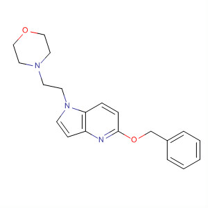 391262-80-9  1H-Pyrrolo[3,2-b]pyridine, 1-[2-(4-morpholinyl)ethyl]-5-(phenylmethoxy)-