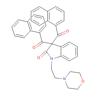 391262-86-5  2H-Indol-2-one,1,3-dihydro-1-[2-(4-morpholinyl)ethyl]-3,3-bis(1-naphthalenylcarbonyl)-