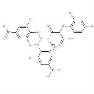 391619-05-9  Acetic acid, (2,4-dichlorophenoxy)-,2-[bis[(2,6-dichloro-4-nitrophenyl)amino]phosphinyl]hydrazide