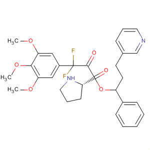391669-22-0  L-Proline, 1-[difluoro(3,4,5-trimethoxyphenyl)acetyl]-,1-phenyl-3-(3-pyridinyl)propyl ester