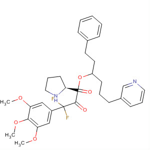 391669-31-1  L-Proline, 1-[difluoro(3,4,5-trimethoxyphenyl)acetyl]-,1-(2-phenylethyl)-4-(3-pyridinyl)butyl ester