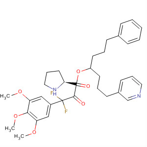 391669-33-3  L-Proline, 1-[difluoro(3,4,5-trimethoxyphenyl)acetyl]-,1-(3-phenylpropyl)-4-(3-pyridinyl)butyl ester