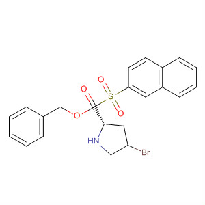 391672-17-6  L-Proline, 4-bromo-1-(2-naphthalenylsulfonyl)-, phenylmethyl ester, (4S)-