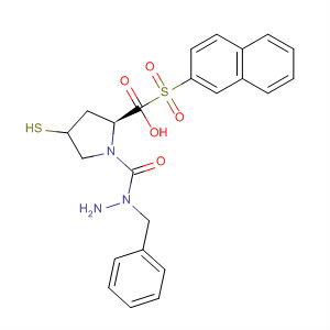 391672-30-3  L-Proline, 4-mercapto-1-(2-naphthalenylsulfonyl)-,2-(phenylmethyl)hydrazide, (4R)-