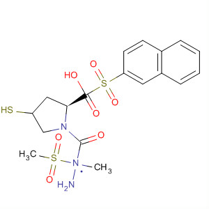 391672-38-1  L-Proline, 4-mercapto-1-(2-naphthalenylsulfonyl)-,2-methyl-2-(methylsulfonyl)hydrazide, (4R)-