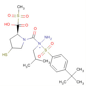 391672-47-2  L-Proline, 4-mercapto-1-(methylsulfonyl)-,2-[[4-(1,1-dimethylethyl)phenyl]sulfonyl]-2-(2-methylpropyl)hydrazide,(4R)-
