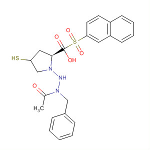391672-92-7  L-Proline, 4-mercapto-1-(2-naphthalenylsulfonyl)-,1-methyl-2-(phenylmethyl)hydrazide, (4R)-