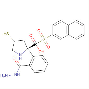 391673-11-3  L-Proline, 4-mercapto-1-(2-naphthalenylsulfonyl)-, 2-phenylhydrazide,(4R)-