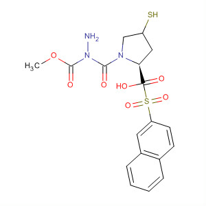 391673-13-5  L-Proline, 4-mercapto-1-(2-naphthalenylsulfonyl)-,2-(methoxycarbonyl)hydrazide, (4R)-