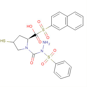 391673-23-7  L-Proline, 4-mercapto-1-(2-naphthalenylsulfonyl)-,2-(phenylsulfonyl)hydrazide, (4R)-