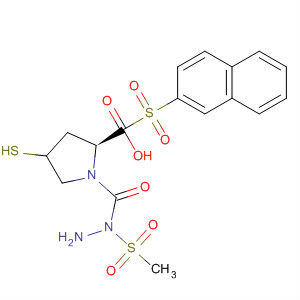 391673-35-1  L-Proline, 4-mercapto-1-(2-naphthalenylsulfonyl)-,2-(methylsulfonyl)hydrazide, (4R)-