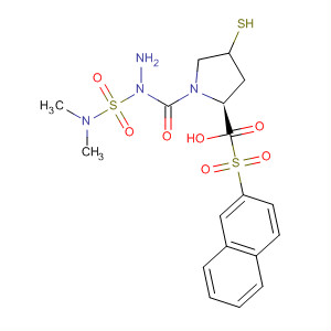 391673-38-4  L-Proline, 4-mercapto-1-(2-naphthalenylsulfonyl)-,2-[(dimethylamino)sulfonyl]hydrazide, (4R)-