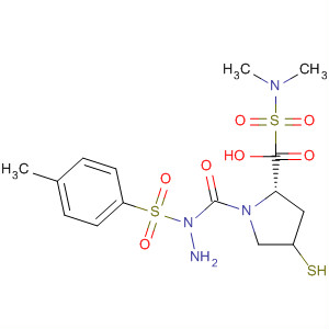 391673-69-1  L-Proline, 1-[(dimethylamino)sulfonyl]-4-mercapto-,2-[(4-methylphenyl)sulfonyl]hydrazide, (4R)-