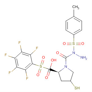 391673-73-7  L-Proline, 4-mercapto-1-[(pentafluorophenyl)sulfonyl]-,2-[(4-methylphenyl)sulfonyl]hydrazide, (4R)-