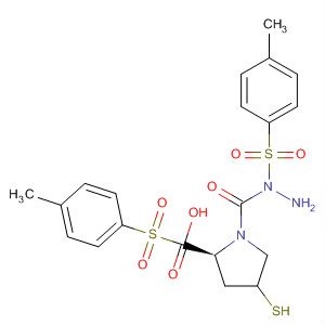 391673-75-9  L-Proline, 4-mercapto-1-[(4-methylphenyl)sulfonyl]-,2-[(4-methylphenyl)sulfonyl]hydrazide, (4R)-