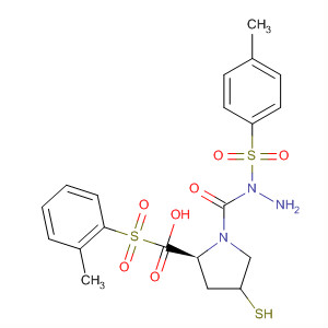 391673-81-7  L-Proline, 4-mercapto-1-[(2-methylphenyl)sulfonyl]-,2-[(4-methylphenyl)sulfonyl]hydrazide, (4R)-