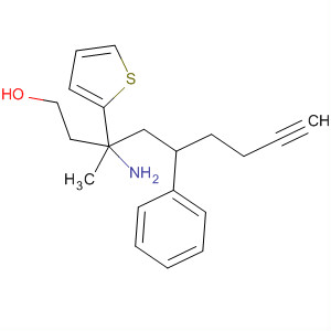 391677-18-2  2-Thiophenebutanol, b-amino-b-methyl-5-(5-phenyl-1-pentynyl)-