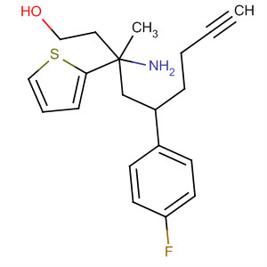 391677-22-8  2-Thiophenebutanol,b-amino-5-[5-(4-fluorophenyl)-1-pentynyl]-b-methyl-