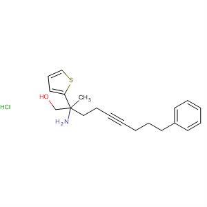 391677-95-5  2-Thiophenebutanol, b-amino-b-methyl-4-(5-phenyl-1-pentynyl)-,hydrochloride