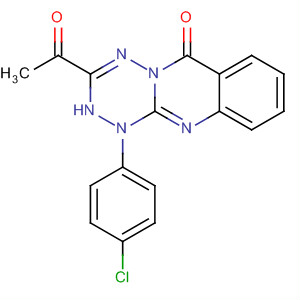 391679-13-3  6H-1,2,4,5-Tetrazino[6,1-b]quinazolin-6-one,3-acetyl-1-(4-chlorophenyl)-1,2-dihydro-