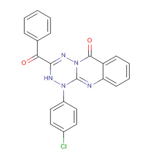 391679-16-6  6H-1,2,4,5-Tetrazino[6,1-b]quinazolin-6-one,3-benzoyl-1-(4-chlorophenyl)-1,2-dihydro-