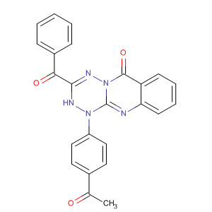 391679-17-7  6H-1,2,4,5-Tetrazino[6,1-b]quinazolin-6-one,1-(4-acetylphenyl)-3-benzoyl-1,2-dihydro-