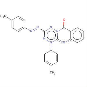 391679-22-4  6H-1,2,4,5-Tetrazino[6,1-b]quinazolin-6-one,1,2-dihydro-1-(4-methylphenyl)-3-[(4-methylphenyl)azo]-