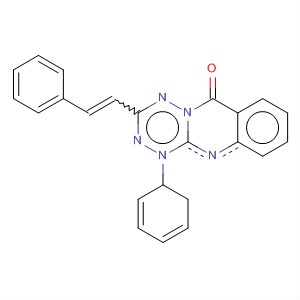 391679-24-6  6H-1,2,4,5-Tetrazino[6,1-b]quinazolin-6-one,1,2-dihydro-1-phenyl-3-(2-phenylethenyl)-