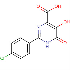 391680-75-4  4-Pyrimidinecarboxylic acid,2-(4-chlorophenyl)-1,6-dihydro-5-hydroxy-6-oxo- 391680-75-4  4-Pyrimidinecarboxylic acid,2-(4-chlorophenyl)-1,6-dihydro-5-hydroxy-6-oxo-