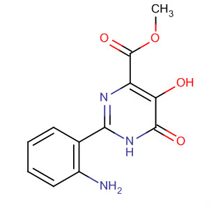 391680-86-7  4-Pyrimidinecarboxylic acid,2-(2-aminophenyl)-1,6-dihydro-5-hydroxy-6-oxo-, methyl ester 391680-86-7  4-Pyrimidinecarboxylic acid,2-(2-aminophenyl)-1,6-dihydro-5-hydroxy-6-oxo-, methyl ester