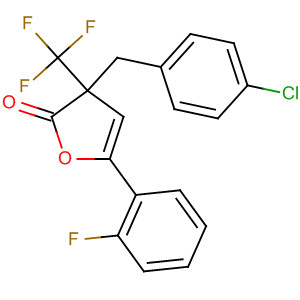391683-69-5  2(3H)-Furanone,3-[(4-chlorophenyl)methyl]-5-(2-fluorophenyl)-3-(trifluoromethyl)-