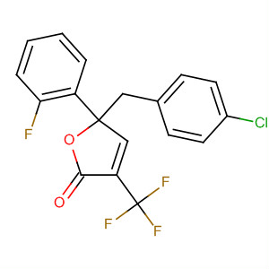 391683-70-8  2(5H)-Furanone,5-[(4-chlorophenyl)methyl]-5-(2-fluorophenyl)-3-(trifluoromethyl)-