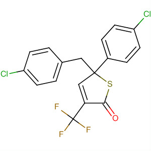 391683-80-0  2(5H)-Thiophenone,5-(4-chlorophenyl)-5-[(4-chlorophenyl)methyl]-3-(trifluoromethyl)-