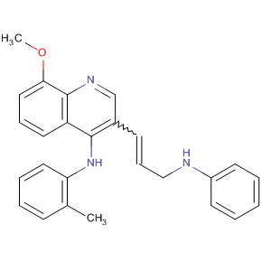 391684-58-5  4-Quinolinamine,8-methoxy-N-(2-methylphenyl)-3-[3-(phenylamino)-1-propenyl]-